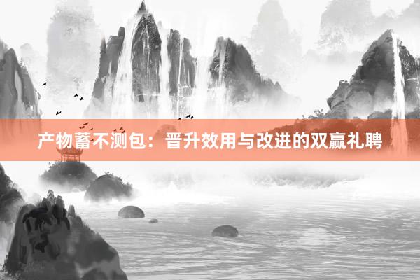 产物蓄不测包:晋升效用与改进的双赢礼聘